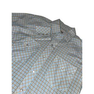 Authentic Western Wear ATB Men's Plaid Pearl Snaps Shirt M (15.5‎ 32/33)